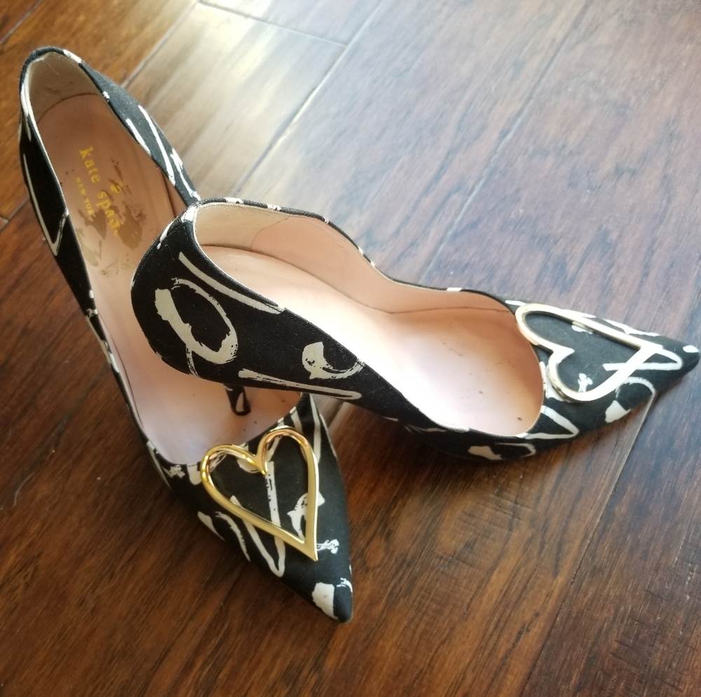 Kate Spade Heart Pumps Size 10
